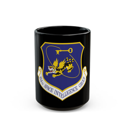 614th Space Intelligence Group (U.S. Air Force) Black Coffee Mug-15oz-The Sticker Space