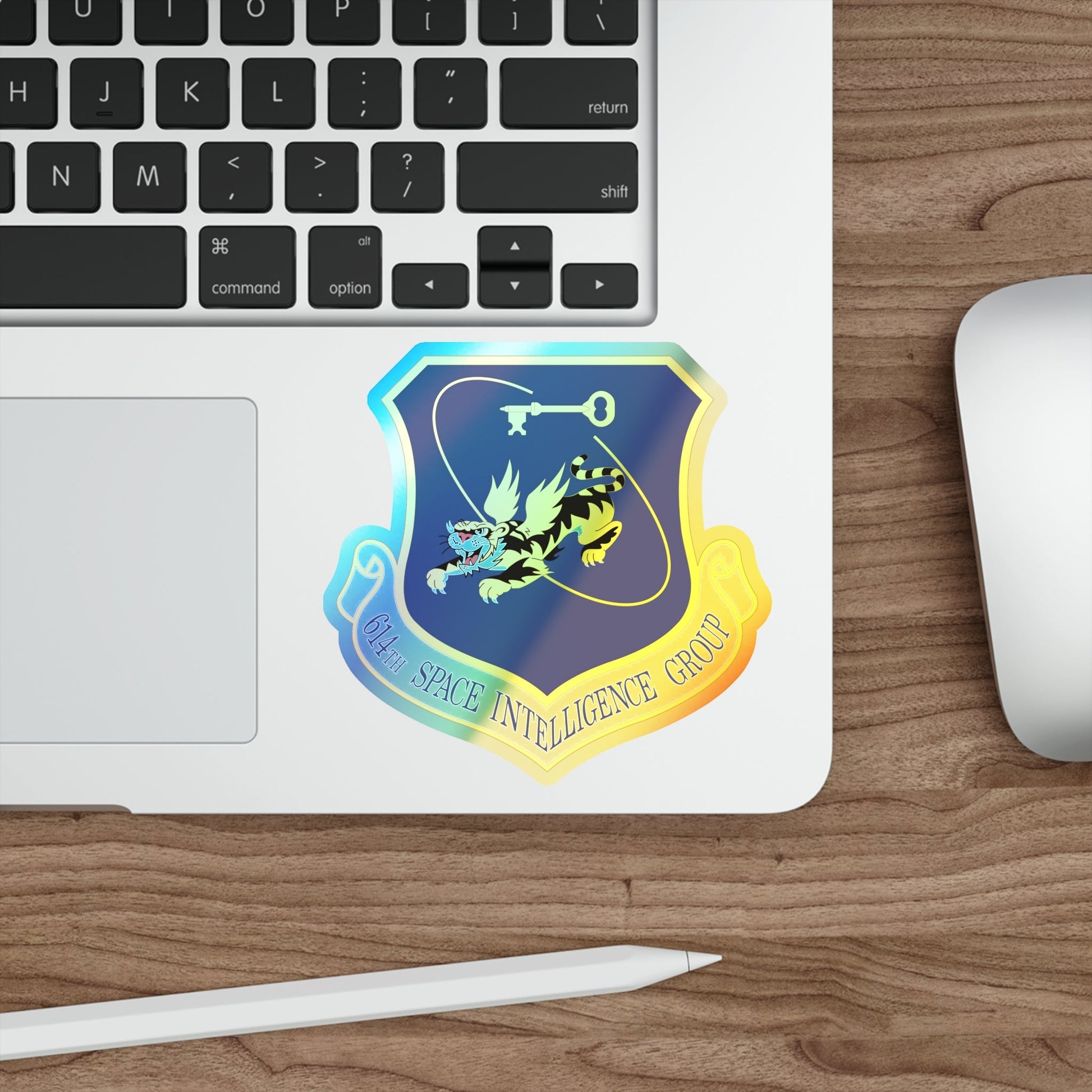 614th Space Intelligence Group (U.S. Air Force) Holographic STICKER Die-Cut Vinyl Decal-The Sticker Space