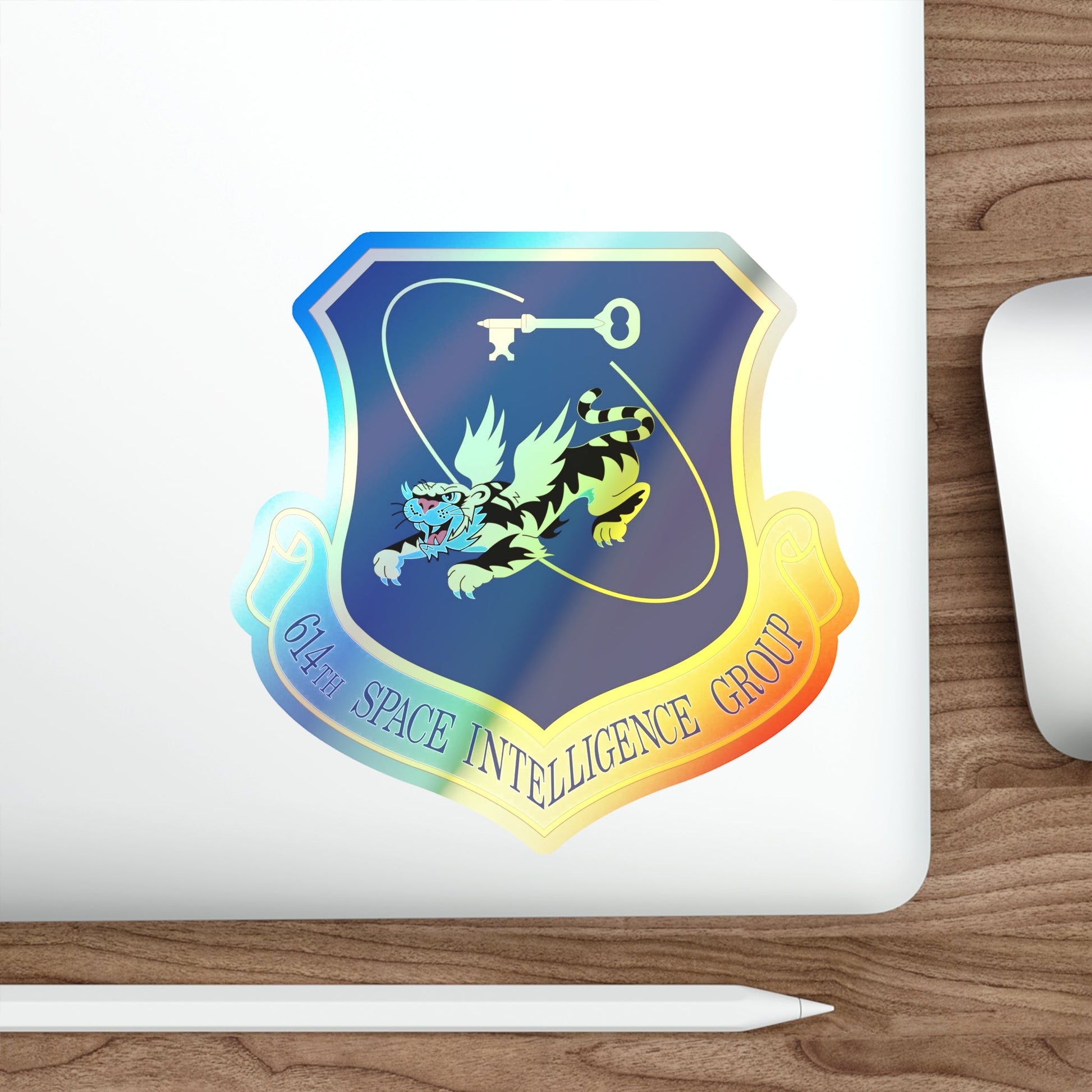 614th Space Intelligence Group (U.S. Air Force) Holographic STICKER Die-Cut Vinyl Decal-The Sticker Space