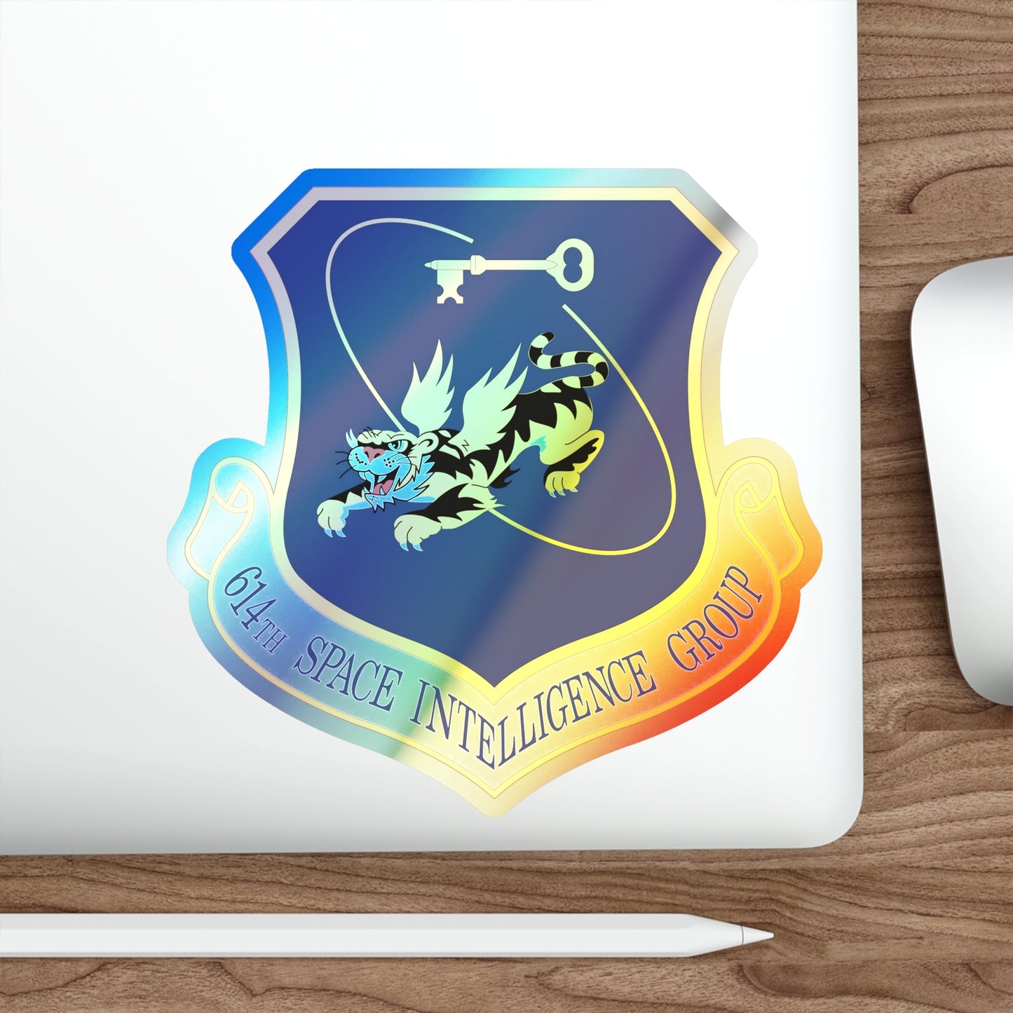 614th Space Intelligence Group (U.S. Air Force) Holographic STICKER Die-Cut Vinyl Decal-The Sticker Space