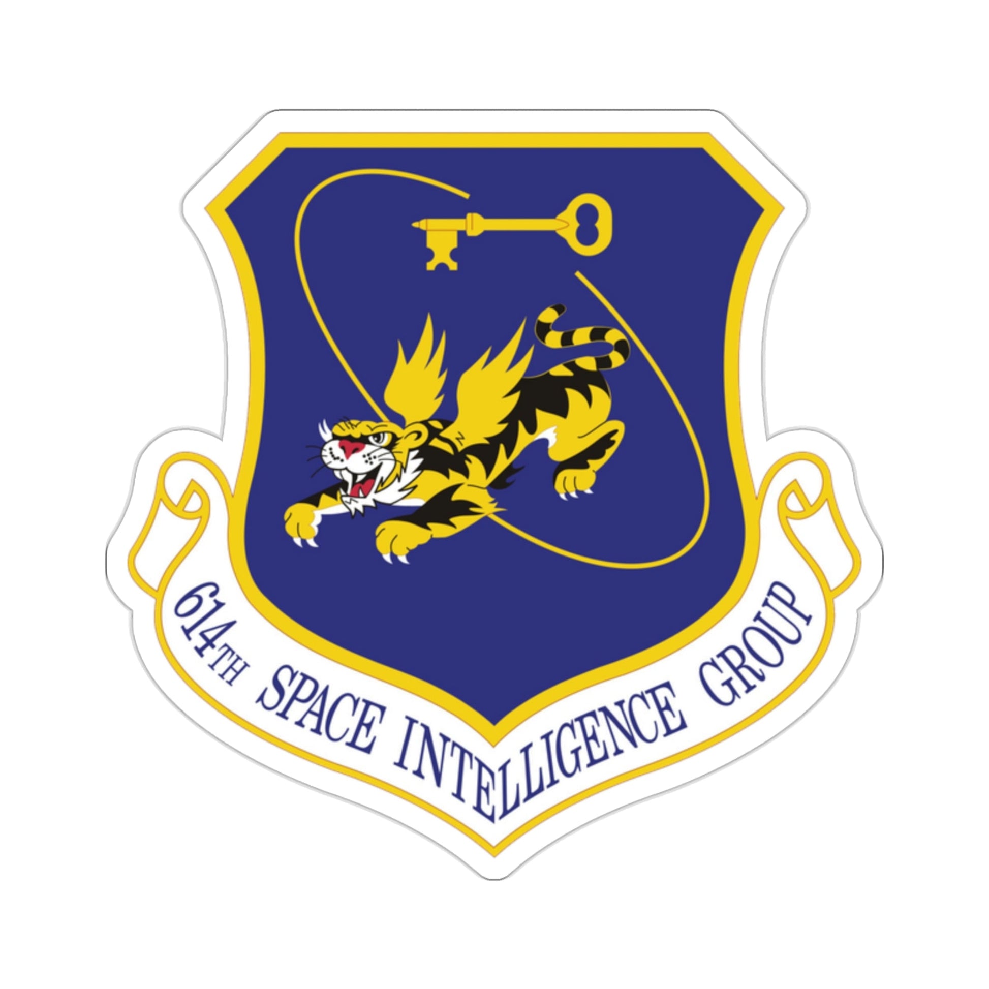 614th Space Intelligence Group (U.S. Air Force) STICKER Vinyl Die-Cut Decal-2 Inch-The Sticker Space