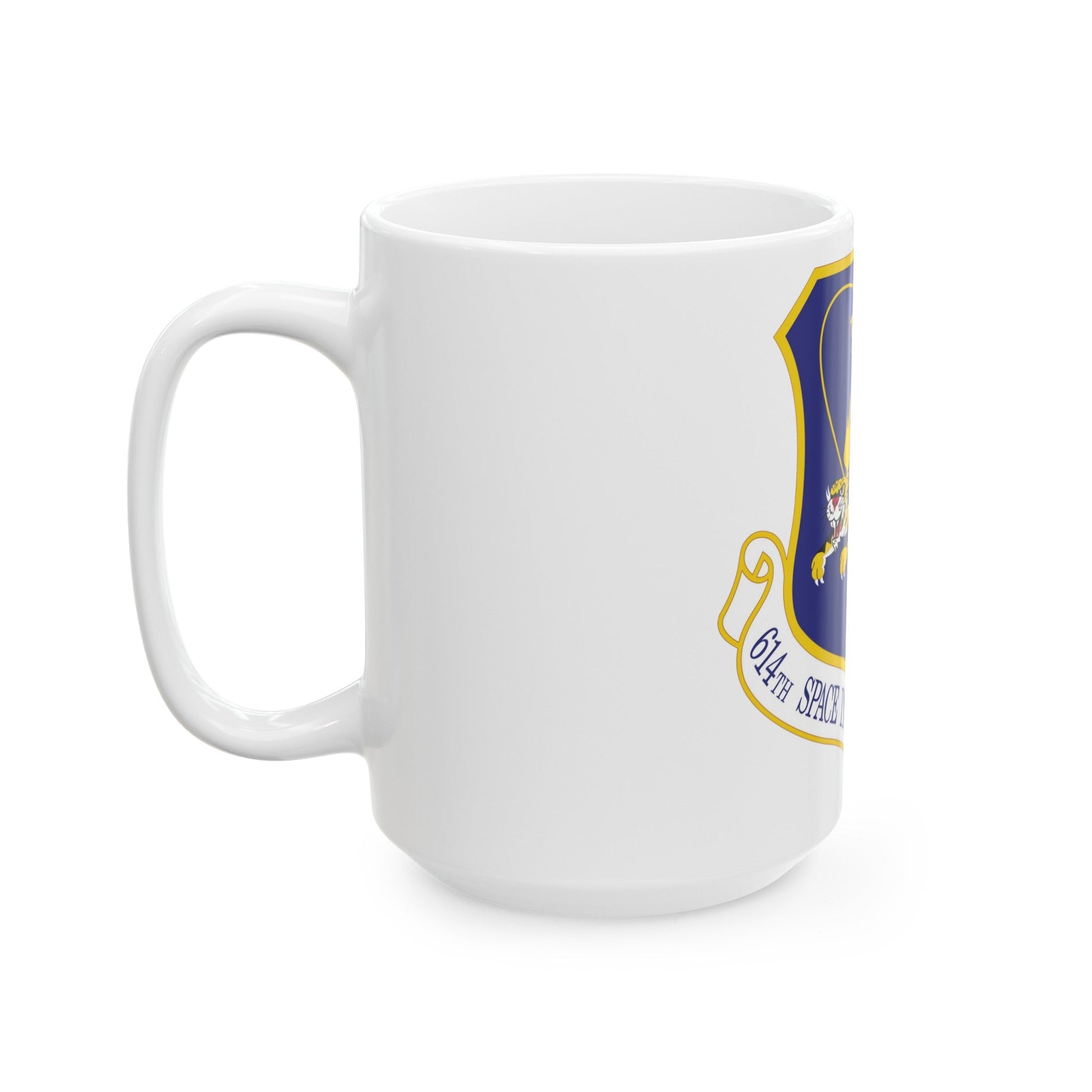 614th Space Intelligence Group (U.S. Air Force) White Coffee Mug-The Sticker Space