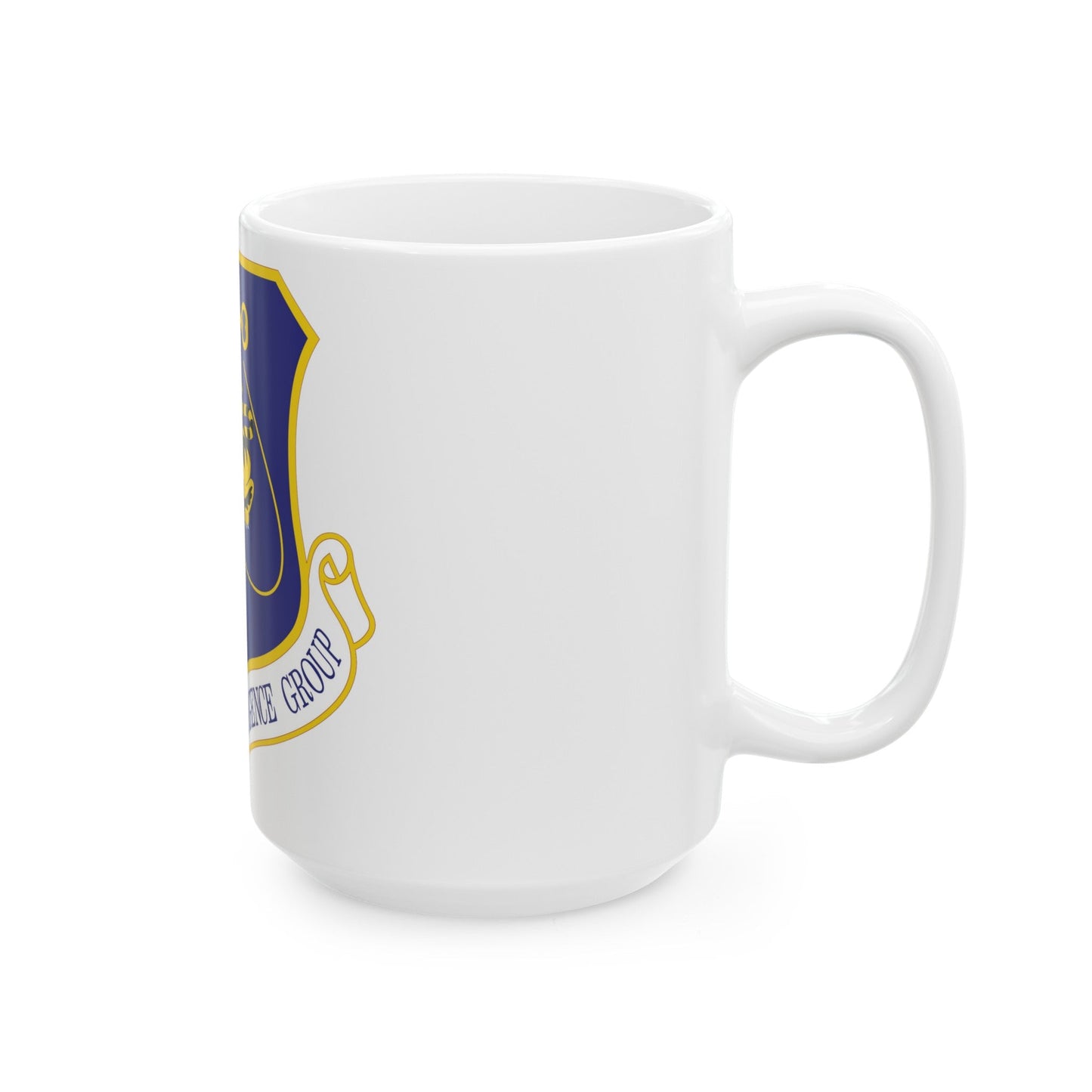 614th Space Intelligence Group (U.S. Air Force) White Coffee Mug-The Sticker Space