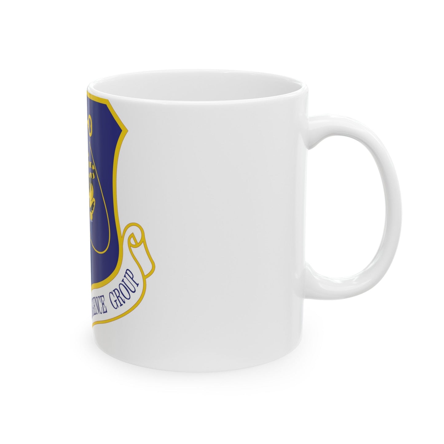 614th Space Intelligence Group (U.S. Air Force) White Coffee Mug-The Sticker Space