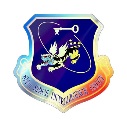 614th Space Intelligence Group (U.S. Air Force) Holographic STICKER Die-Cut Vinyl Decal - The Sticker Space