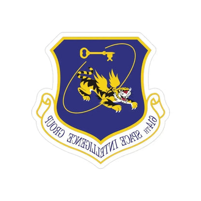 614th Space Intelligence Group (U.S. Air Force) REVERSE PRINT Transparent Die-Cut STICKER 2 Inch Die-Cut Transparent - The Sticker Space