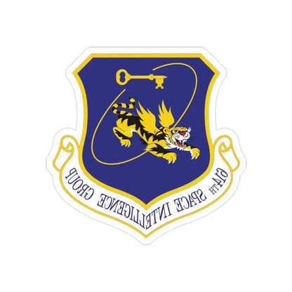 614th Space Intelligence Group (U.S. Air Force) REVERSE PRINT Transparent Die-Cut STICKER - The Sticker Space