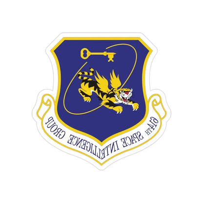 614th Space Intelligence Group (U.S. Air Force) REVERSE PRINT Transparent Die-Cut STICKER - The Sticker Space