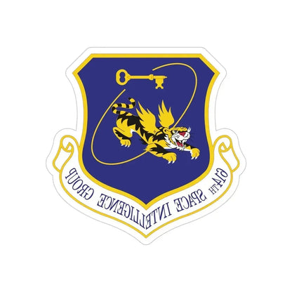 614th Space Intelligence Group (U.S. Air Force) REVERSE PRINT Transparent Die-Cut STICKER - The Sticker Space