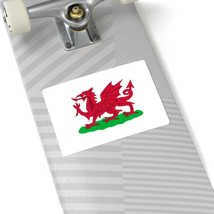 Flag of Wales 1807-1953 3-2 (United Kingdom) STICKER Vinyl Kiss-Cut Decal