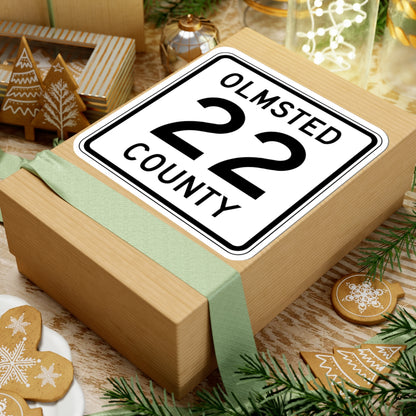 Olmsted County Route 22 (Minnesota) (Road Sign) STICKER Vinyl Kiss-Cut Decal