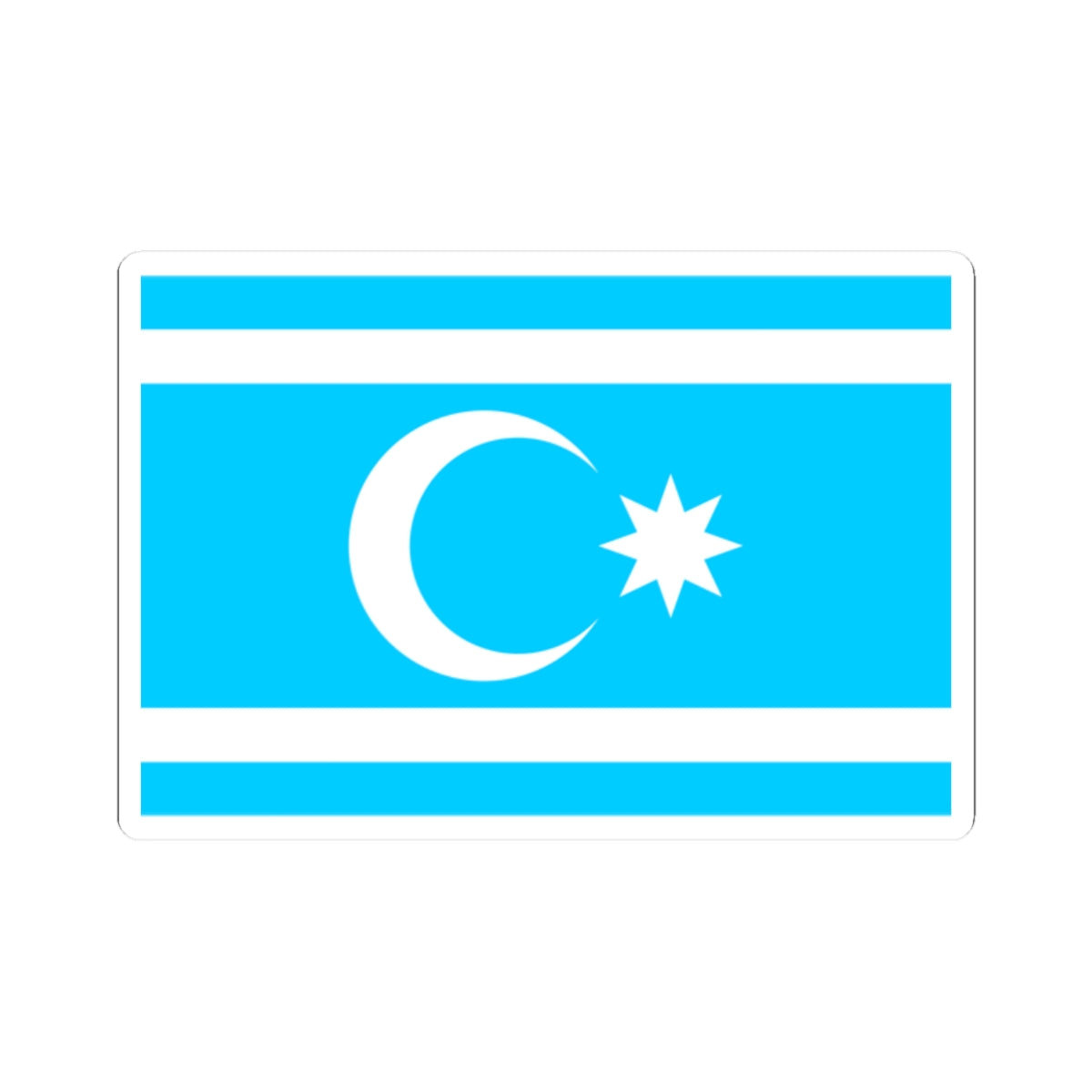 Flag of Iraqi Turkmans (Iraq) STICKER Vinyl Kiss-Cut Decal
