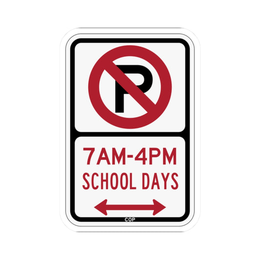 PBOT Road sign P1600D (Oregon) (Road Sign) STICKER Vinyl Kiss-Cut Decal