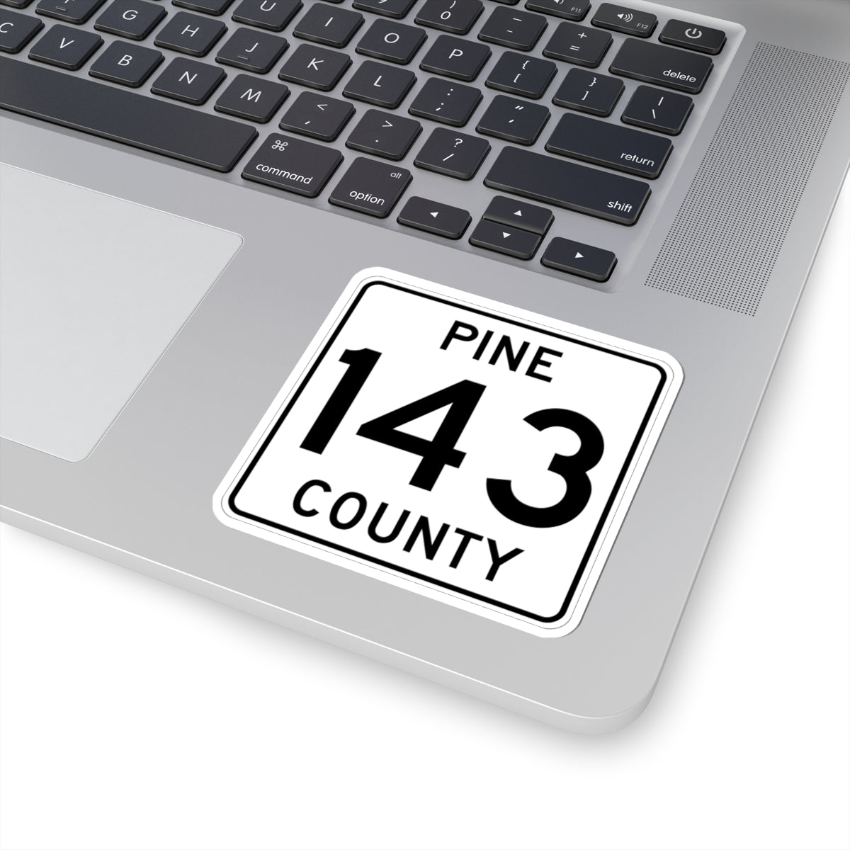 Pine County Route 143 MN (Minnesota) (Road Sign) STICKER Vinyl Kiss-Cut Decal