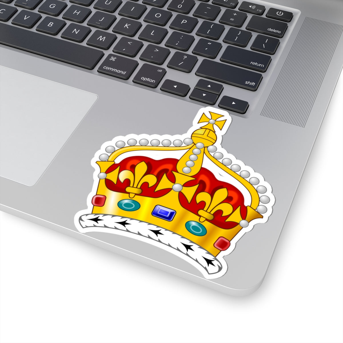 2022 pattern Queen Consorts Crown United Kingdom 2D (United Kingdom) (Coat of Arms) STICKER Vinyl Kiss-Cut Decal