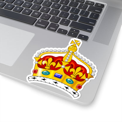 2022 pattern Queen Consorts Crown United Kingdom 2D (United Kingdom) (Coat of Arms) STICKER Vinyl Kiss-Cut Decal