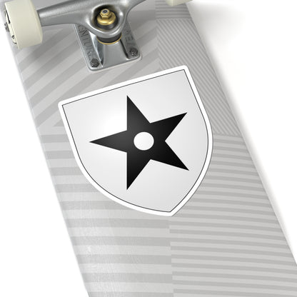 Armorial Assheton of Downham Hall Barons Clitheroe (England) (Coat of Arms) STICKER Vinyl Kiss-Cut Decal