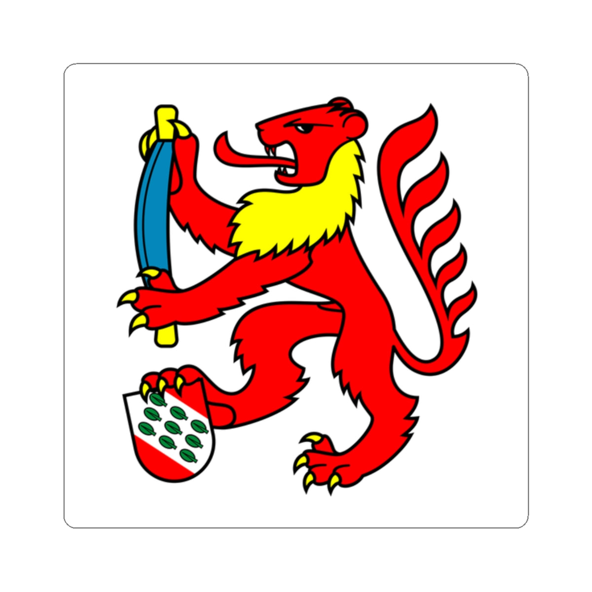 Fahne Gesellschaft zu Mittellowen 2022 (Switzerland) STICKER Vinyl Kiss-Cut Decal