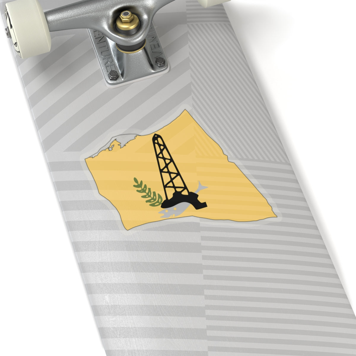 North Sinai Governorate Flag Map (Egypt) STICKER Vinyl Kiss-Cut Decal