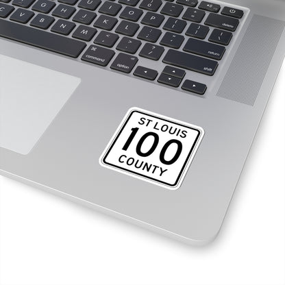 St Louis County Route 100 MN (Minnesota) (Road Sign) STICKER Vinyl Kiss-Cut Decal