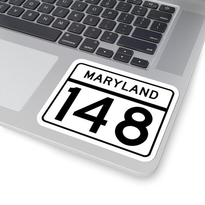 MD Route 148 (Maryland) (Road Sign) STICKER Vinyl Kiss-Cut Decal