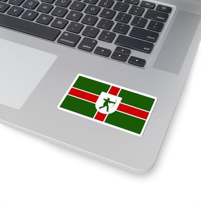 County Flag of Nottinghamshire (England) STICKER Vinyl Kiss-Cut Decal
