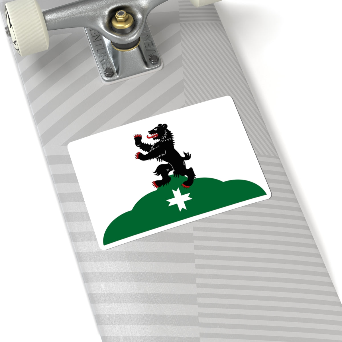 Flag Bugry Leningrad oblast (Russia) STICKER Vinyl Kiss-Cut Decal