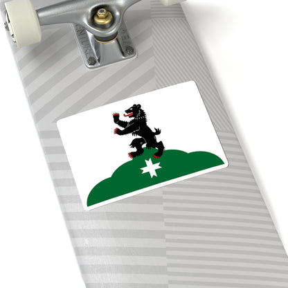 Flag Bugry Leningrad oblast (Russia) STICKER Vinyl Kiss-Cut Decal