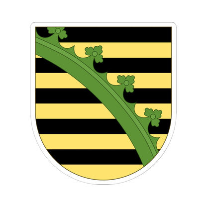 Arms of Saxony (Denmark) (Coat of Arms) STICKER Vinyl Kiss-Cut Decal