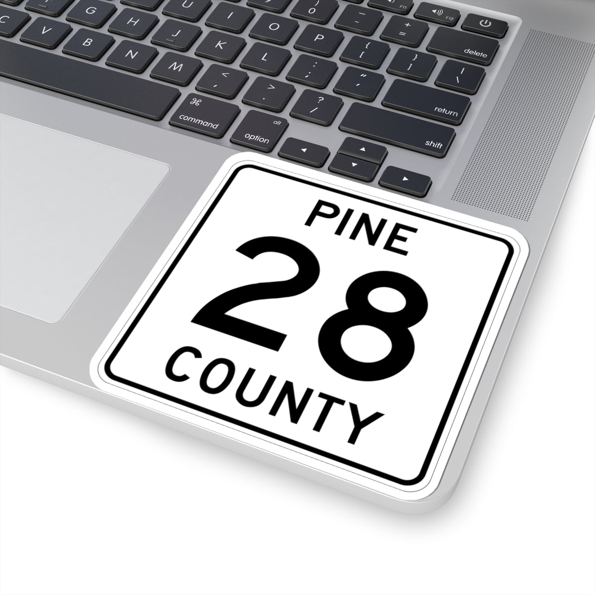 Pine County Route 28 MN (Minnesota) (Road Sign) STICKER Vinyl Kiss-Cut Decal