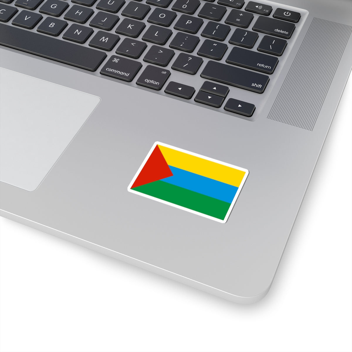 Flag of Yarkovsky rayon Tyumen oblast 2005 (Russia) STICKER Vinyl Kiss-Cut Decal