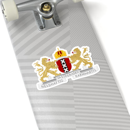Amsterdam wapen (Netherlands) (Coat of Arms) STICKER Vinyl Kiss-Cut Decal