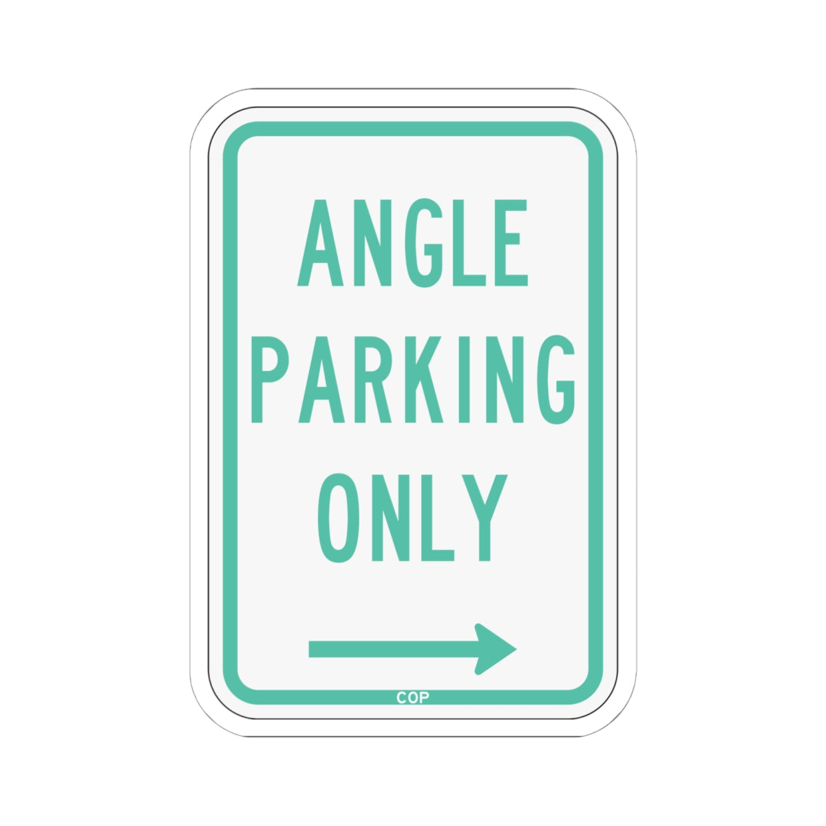 PBOT Road sign P4620R (Oregon) (Road Sign) STICKER Vinyl Kiss-Cut Decal