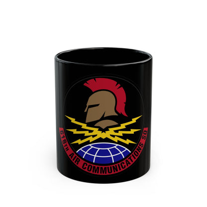 618 Air Communications Squadron AMC (U.S. Air Force) Black Coffee Mug-11oz-The Sticker Space