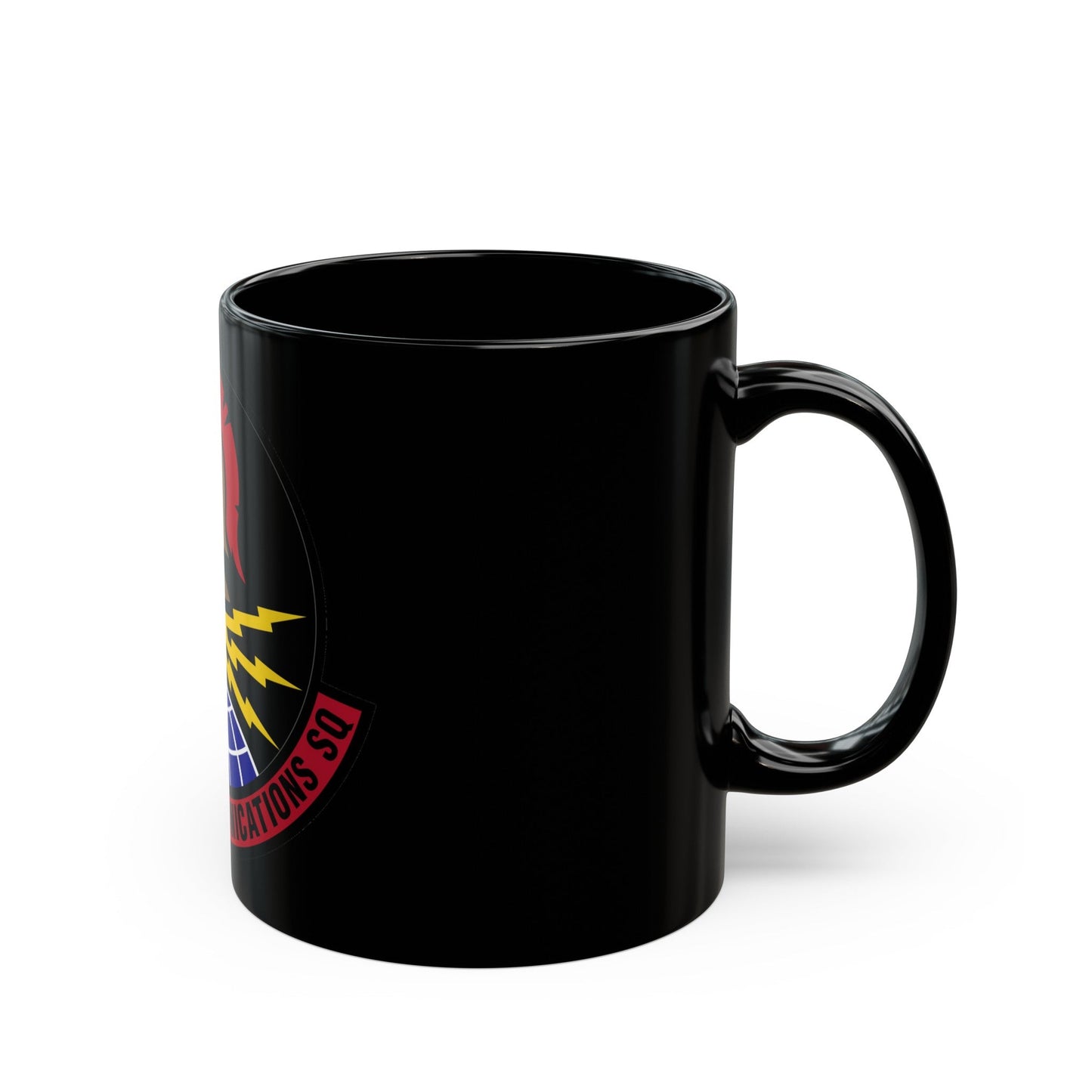 618 Air Communications Squadron AMC (U.S. Air Force) Black Coffee Mug-The Sticker Space