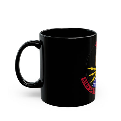 618 Air Communications Squadron AMC (U.S. Air Force) Black Coffee Mug-The Sticker Space