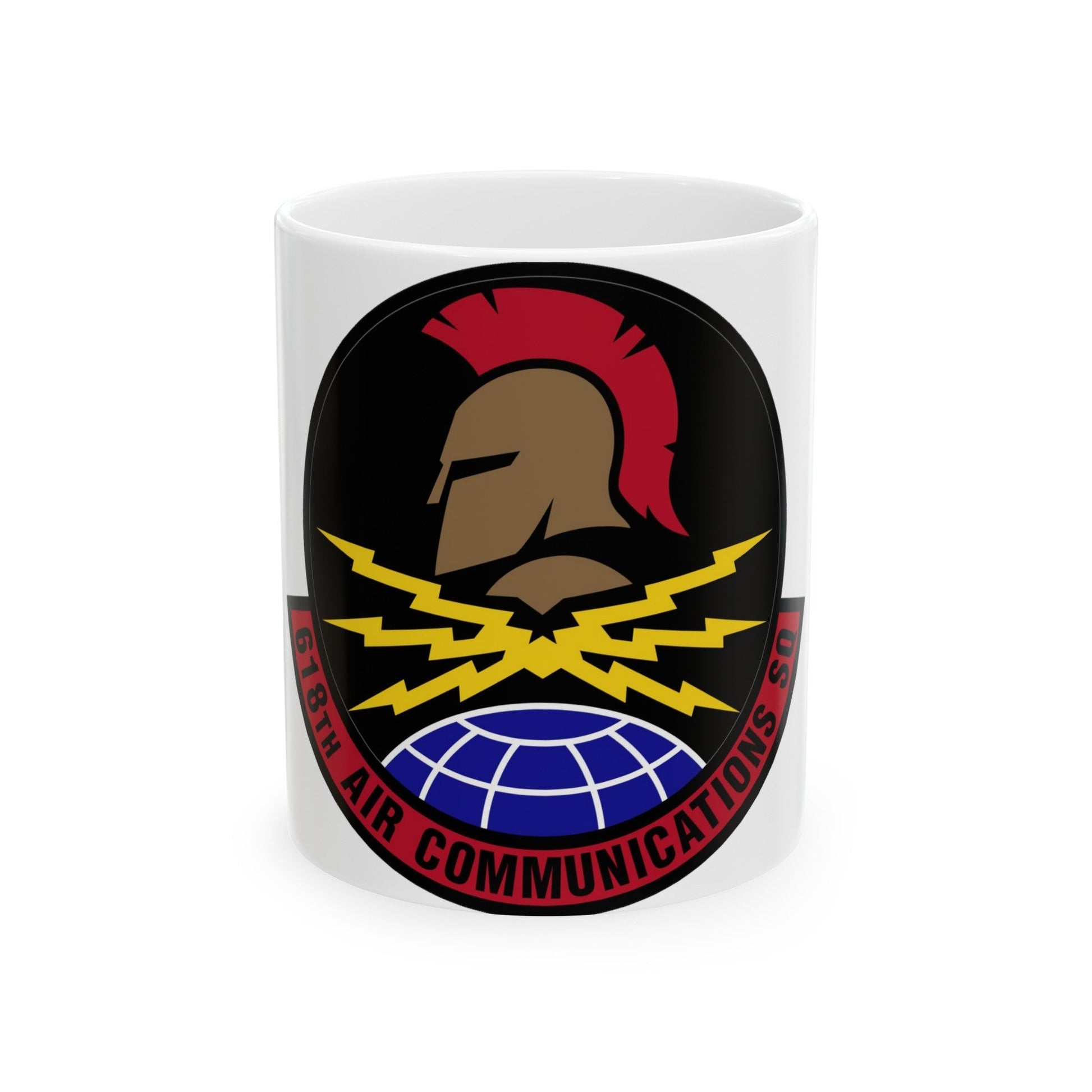 618 Air Communications Squadron AMC (U.S. Air Force) White Coffee Mug-11oz-The Sticker Space