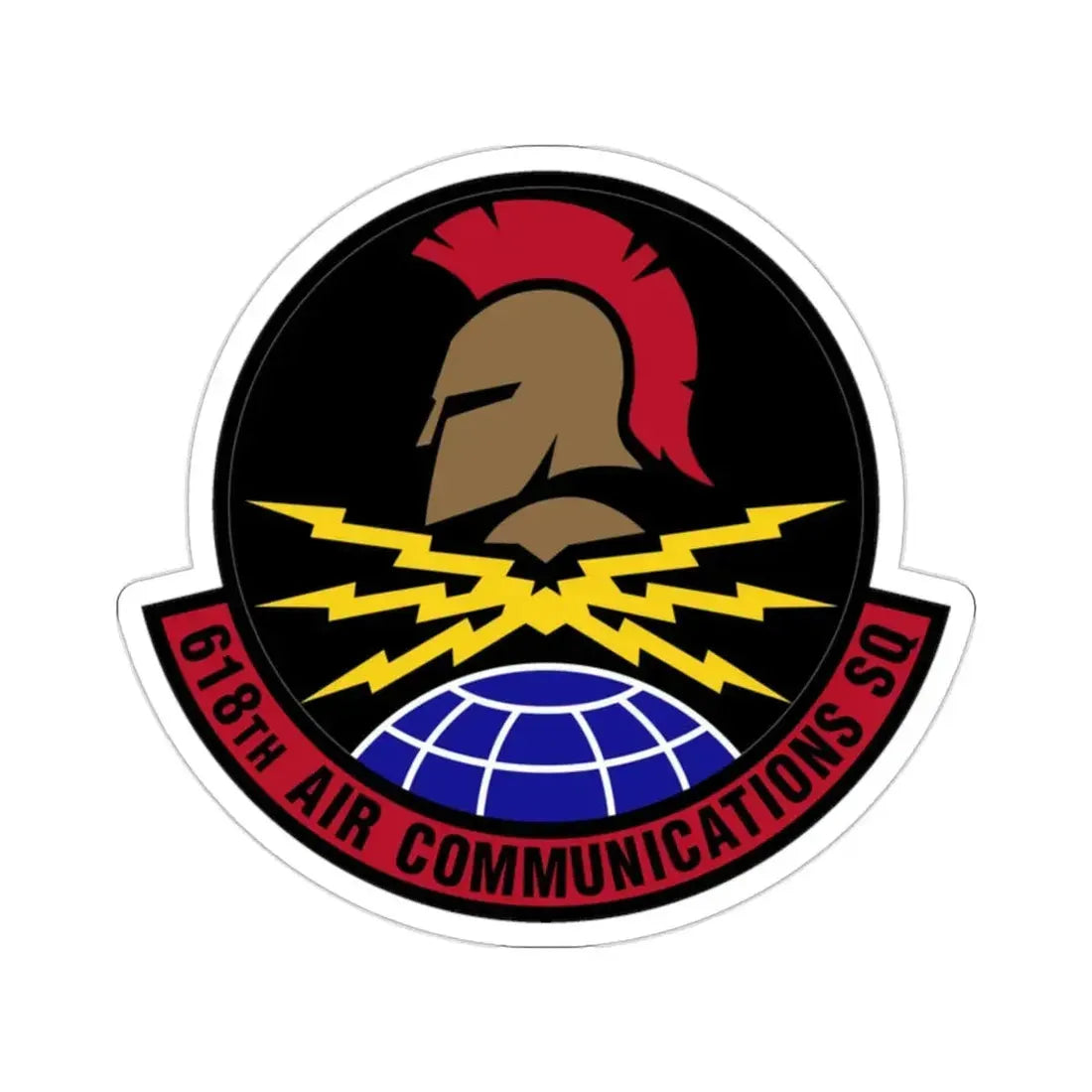 618 Air Communications Squadron AMC (U.S. Air Force) STICKER Vinyl Die-Cut Decal - The Sticker Space