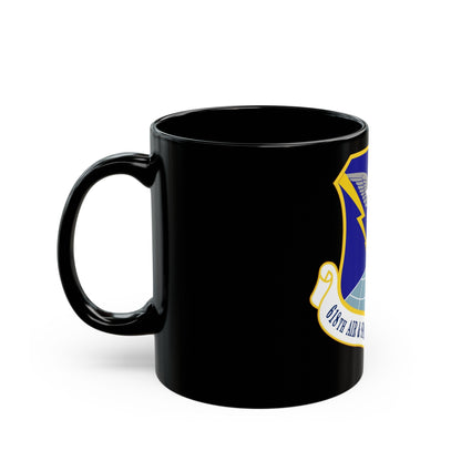 618 Air Operations Center AMC (U.S. Air Force) Black Coffee Mug-The Sticker Space