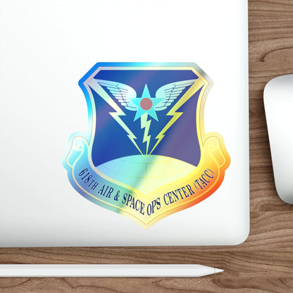 618 Air Operations Center AMC (U.S. Air Force) Holographic STICKER Die-Cut Vinyl Decal-The Sticker Space