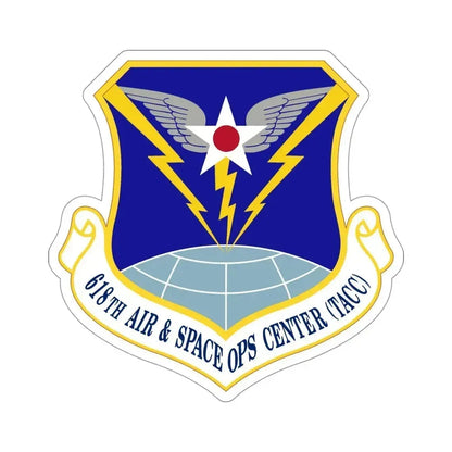 618 Air Operations Center AMC (U.S. Air Force) STICKER Vinyl Die-Cut Decal 4 Inch - The Sticker Space