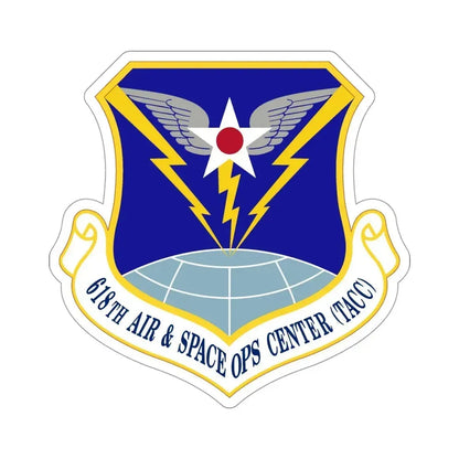 618 Air Operations Center AMC (U.S. Air Force) STICKER Vinyl Die-Cut Decal 4 Inch - The Sticker Space