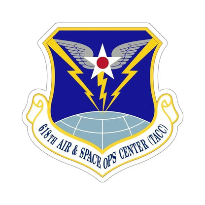 618 Air Operations Center AMC (U.S. Air Force) STICKER Vinyl Die-Cut Decal 6 Inch - The Sticker Space