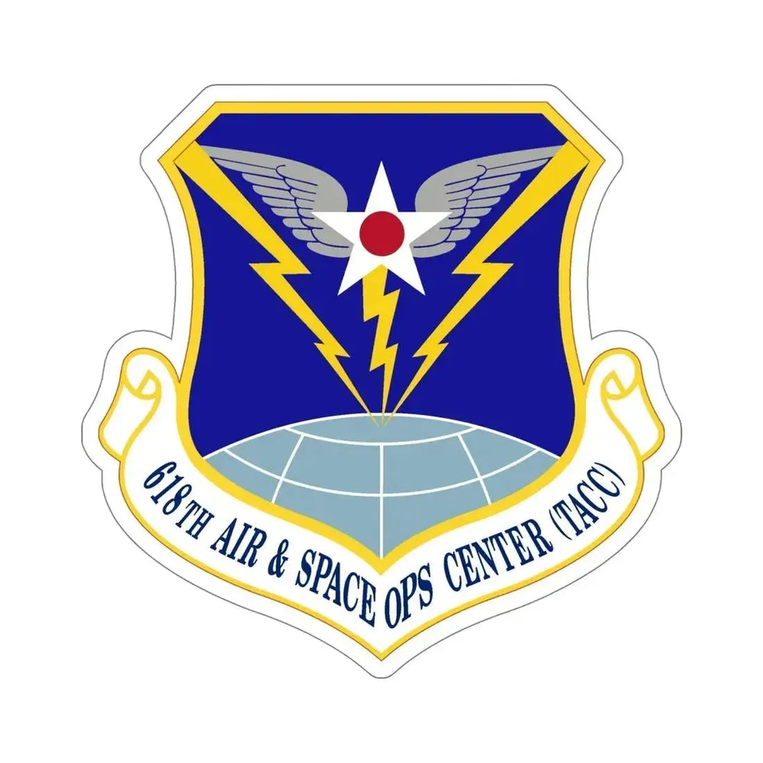 618 Air Operations Center AMC (U.S. Air Force) STICKER Vinyl Die-Cut Decal - The Sticker Space
