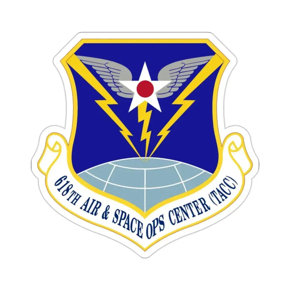 618 Air Operations Center AMC (U.S. Air Force) STICKER Vinyl Die-Cut Decal - The Sticker Space