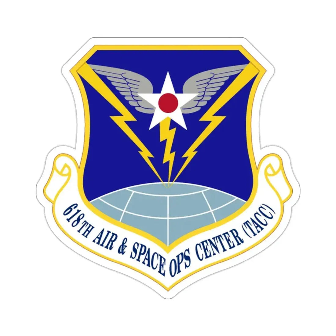 618 Air Operations Center AMC (U.S. Air Force) STICKER Vinyl Die-Cut Decal - The Sticker Space