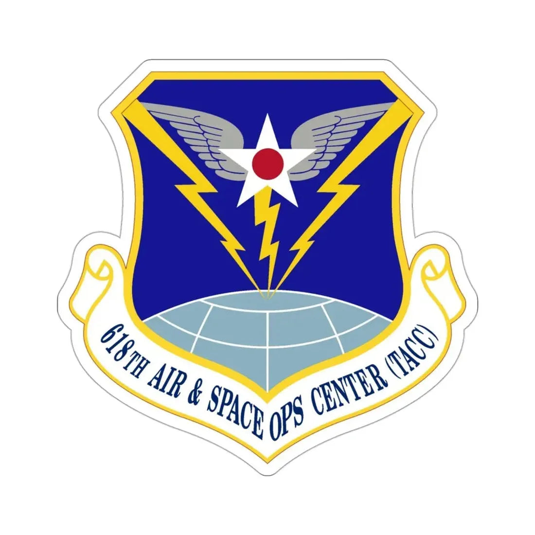 618 Air Operations Center AMC (U.S. Air Force) STICKER Vinyl Die-Cut Decal - The Sticker Space