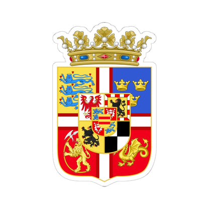 Armoiries de Dorothée de Brandebourg (Denmark) (Coat of Arms) STICKER Vinyl Kiss-Cut Decal