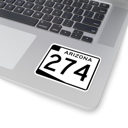 Arizona 274 (Arizona) (Road Sign) STICKER Vinyl Kiss-Cut Decal