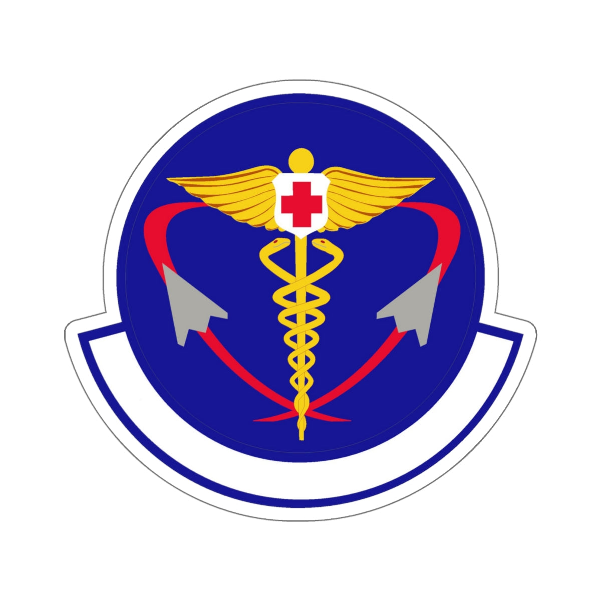 82 Operational Medical Readiness Squadron AETC (U.S. Air Force) STICKER Vinyl Kiss-Cut Decal-6 Inch-White-The Sticker Space